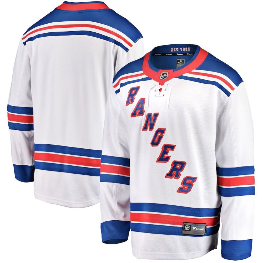Fanatics New York Rangers Breakaway Away Jersey NWOT 2XL
